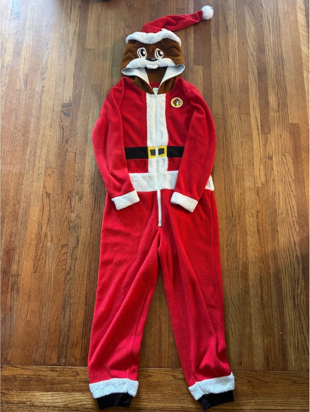 Buc-ee's Santa Union Suit Youth Size M/L